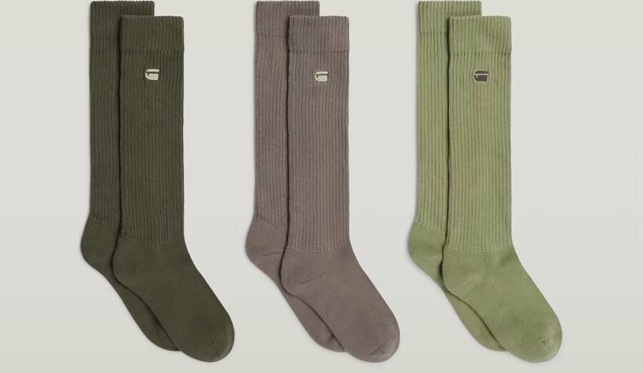 G-Star RAW Sloughy Sokken 3 Paar Meerkleurig Dames - Foto 4