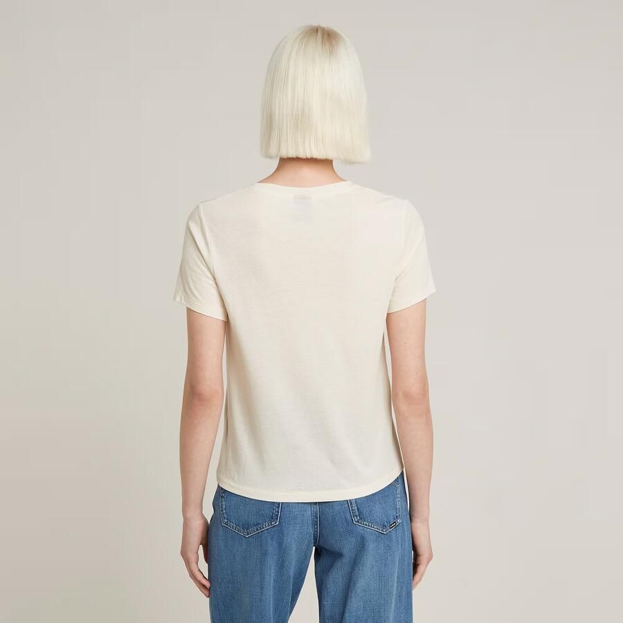 G-Star RAW Small Center Logo Top Wit Dames - Foto 2