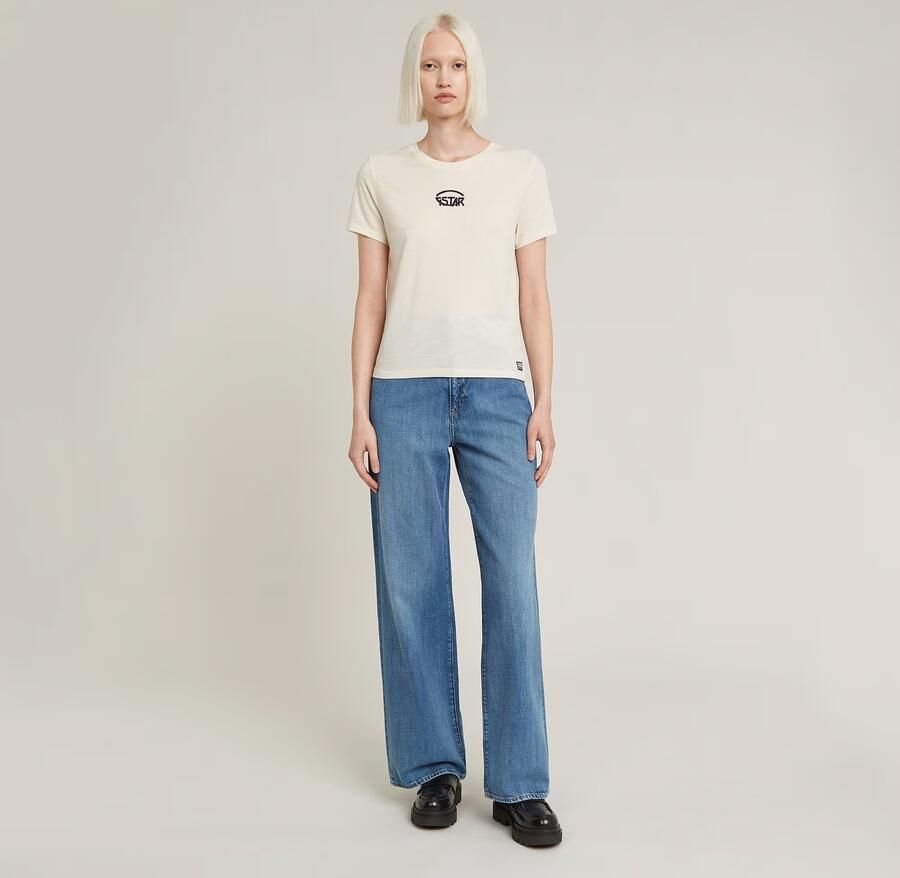 G-Star RAW Small Center Logo Top Wit Dames - Foto 5