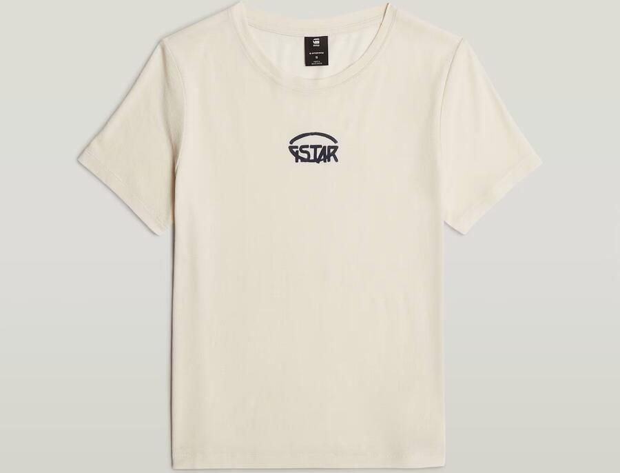 G-Star RAW Small Center Logo Top Wit Dames - Foto 7