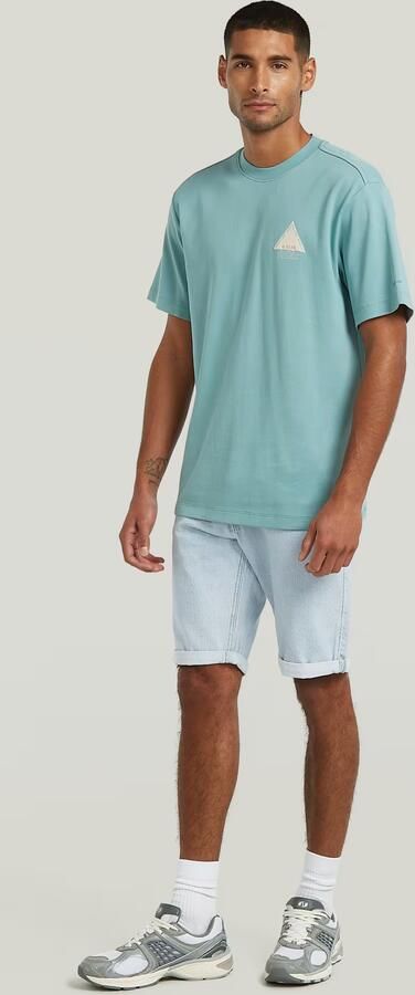 G-STAR RAW Heren Polo's & T-shirts Small Logo R T Mint - Foto 13