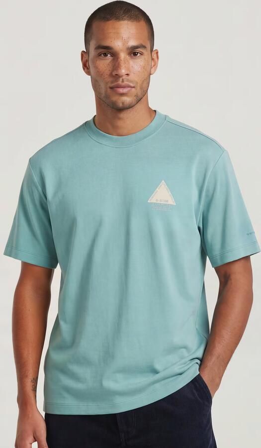 G-STAR RAW Heren Polo's & T-shirts Small Logo R T Mint - Foto 8