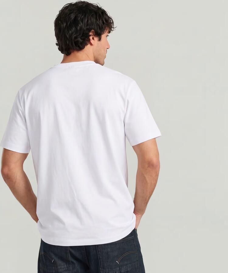 G-STAR RAW Heren Polo's & T-shirts Small Logo R T Wit - Foto 4