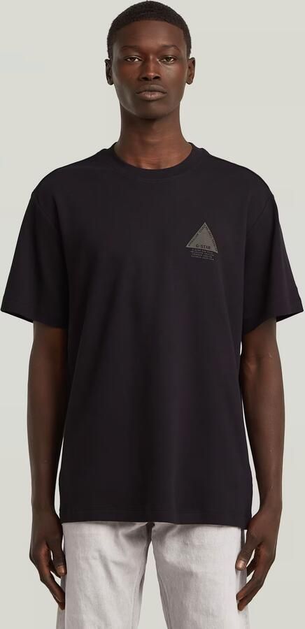 G-STAR RAW Heren Polo's & T-shirts Small Logo R T Zwart - Foto 8