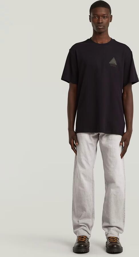 G-STAR RAW Heren Polo's & T-shirts Small Logo R T Zwart - Foto 12