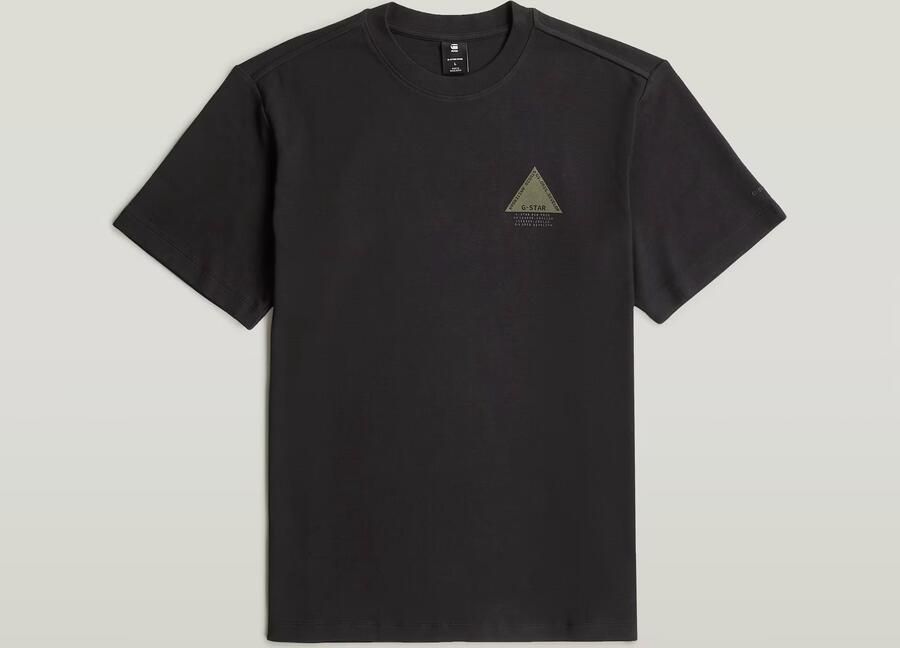 G-STAR RAW Heren Polo's & T-shirts Small Logo R T Zwart - Foto 10