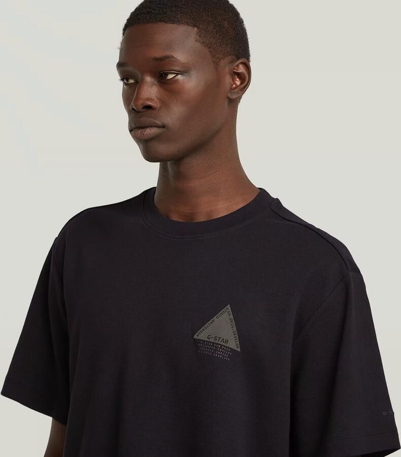 G-STAR RAW Heren Polo's & T-shirts Small Logo R T Zwart - Foto 5
