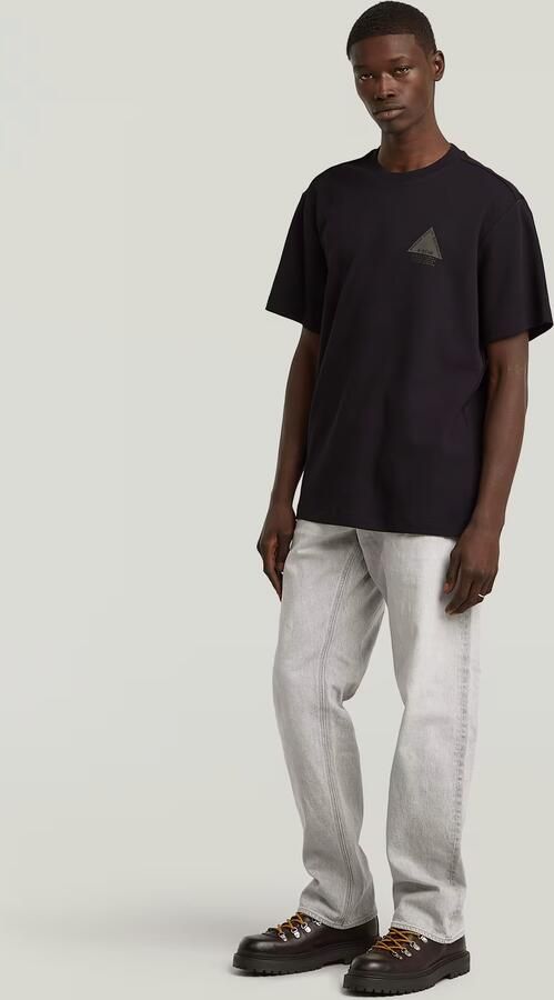 G-STAR RAW Heren Polo's & T-shirts Small Logo R T Zwart - Foto 11