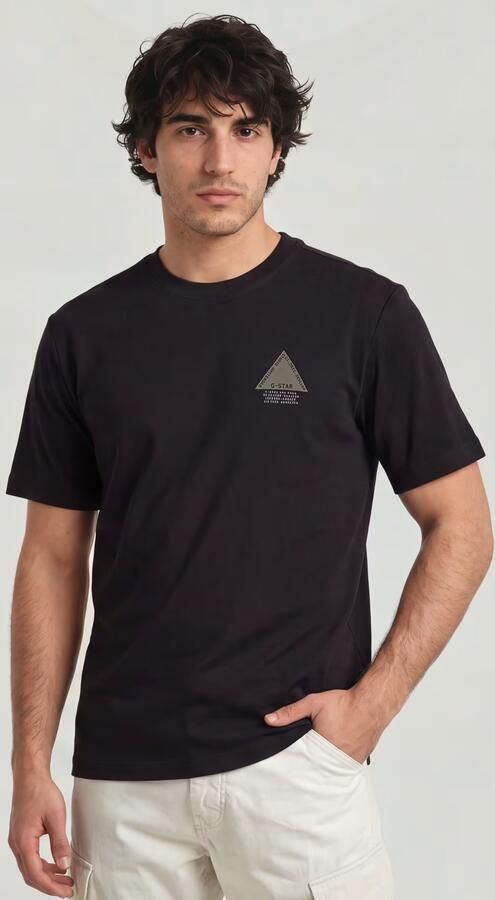 G-STAR RAW Heren Polo's & T-shirts Small Logo R T Zwart - Foto 14