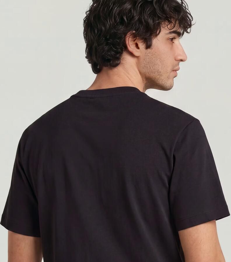 G-STAR RAW Heren Polo's & T-shirts Small Logo R T Zwart - Foto 8