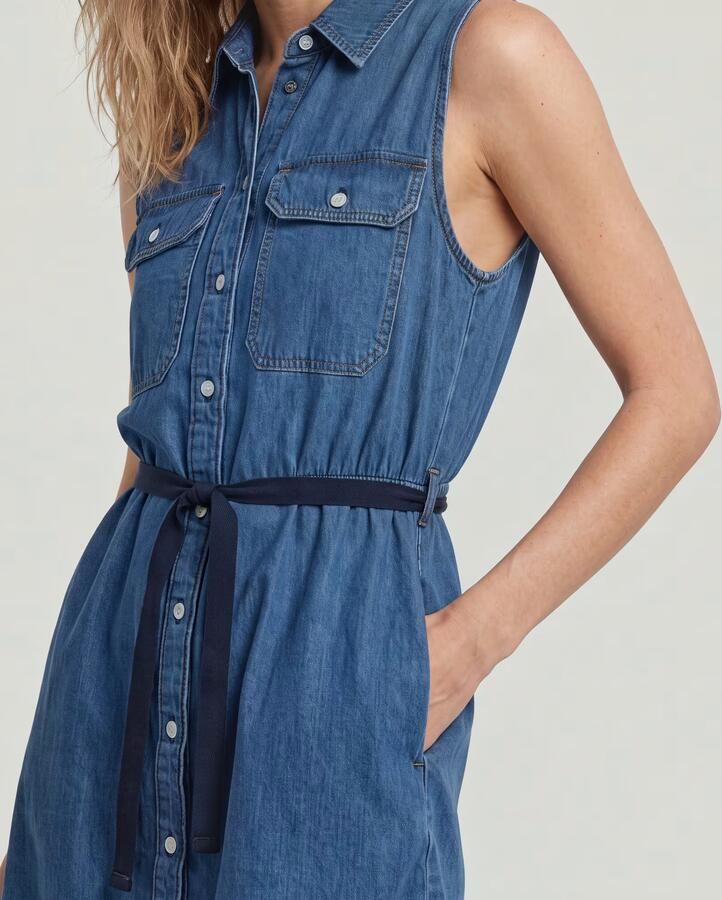 G-Star RAW Soft Cargo Jurk Midden blauw Dames - Foto 6