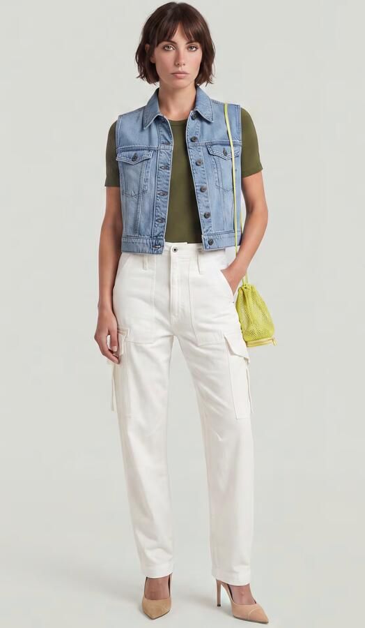 G-Star RAW Soft Outdoors Broek Wit Dames - Foto 6