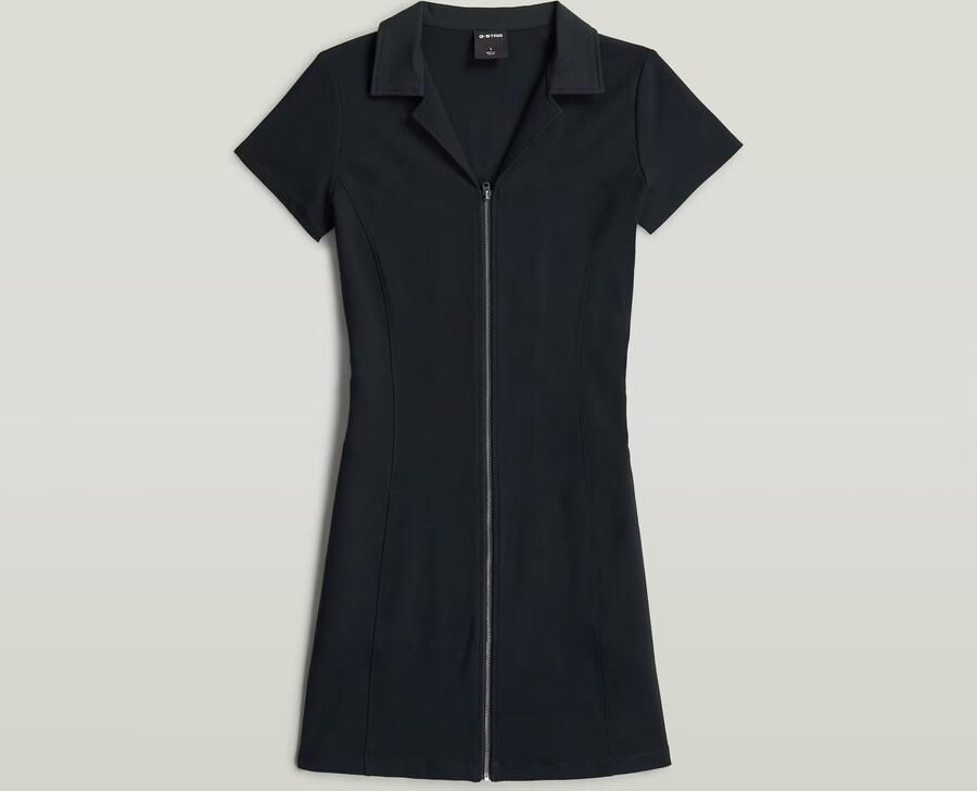 G-Star RAW Soft Sculpt Fit Flare Jurk Donkerblauw Dames - Foto 8