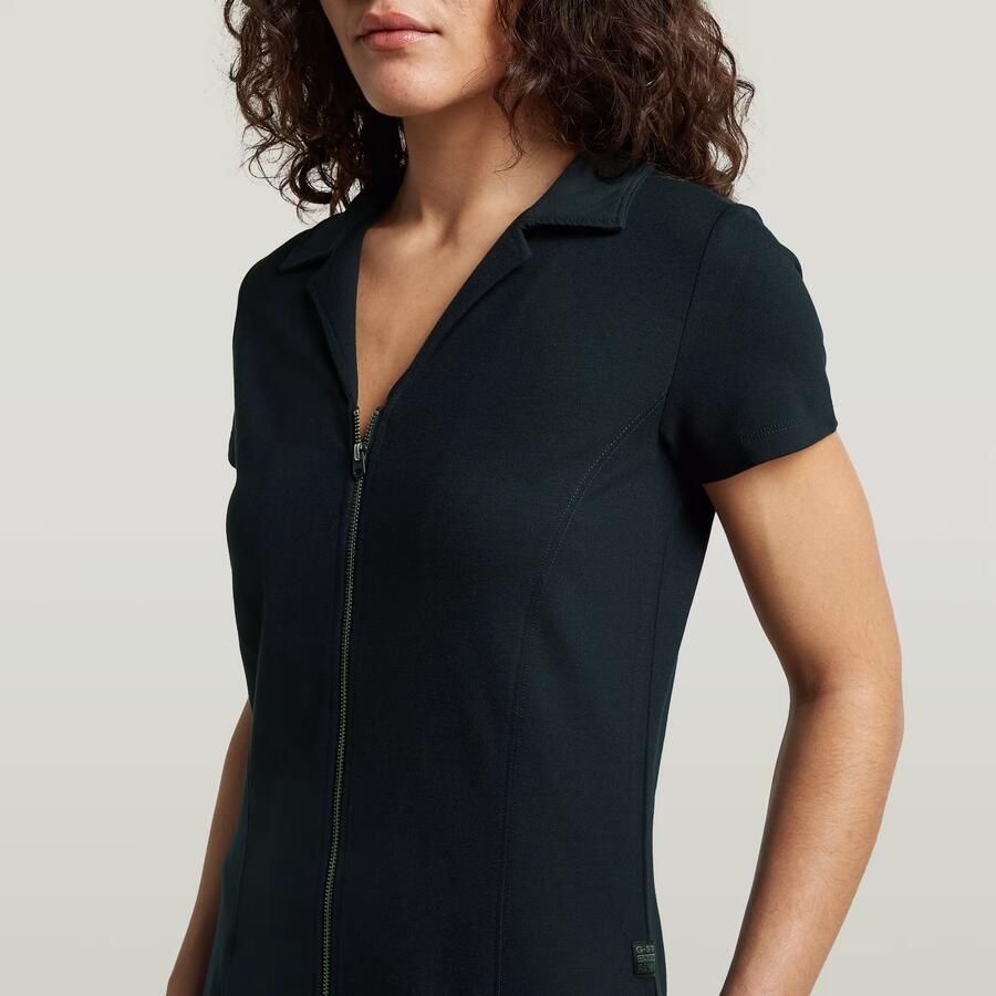 G-Star RAW Soft Sculpt Fit Flare Jurk Donkerblauw Dames - Foto 5