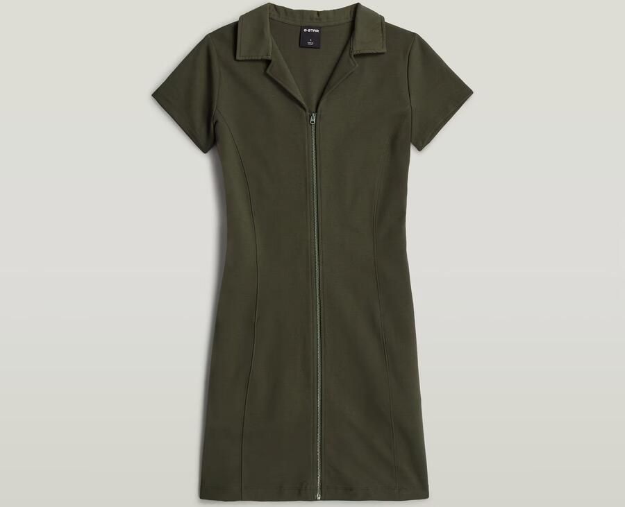 G-Star RAW Soft Sculpt Fit Flare Jurk Grijs Dames - Foto 5