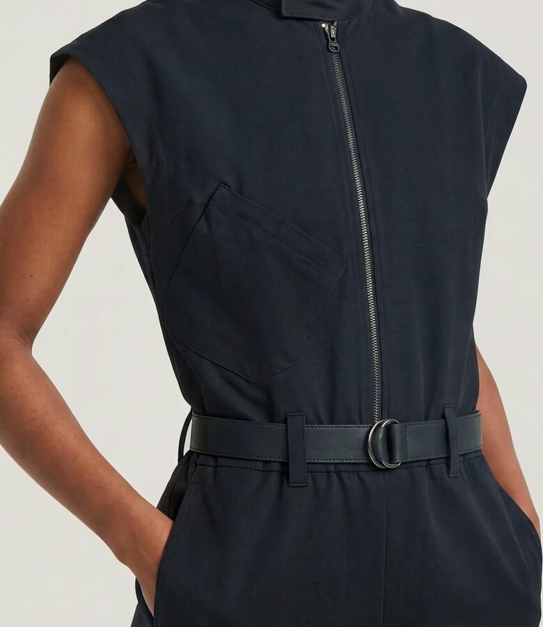 G-Star Raw Jumpsuit van viscosemix met ritssluiting en riem - Foto 7
