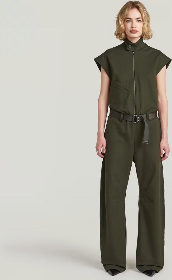 G-Star RAW Soft Sculpt Jumpsuit Grijs Dames