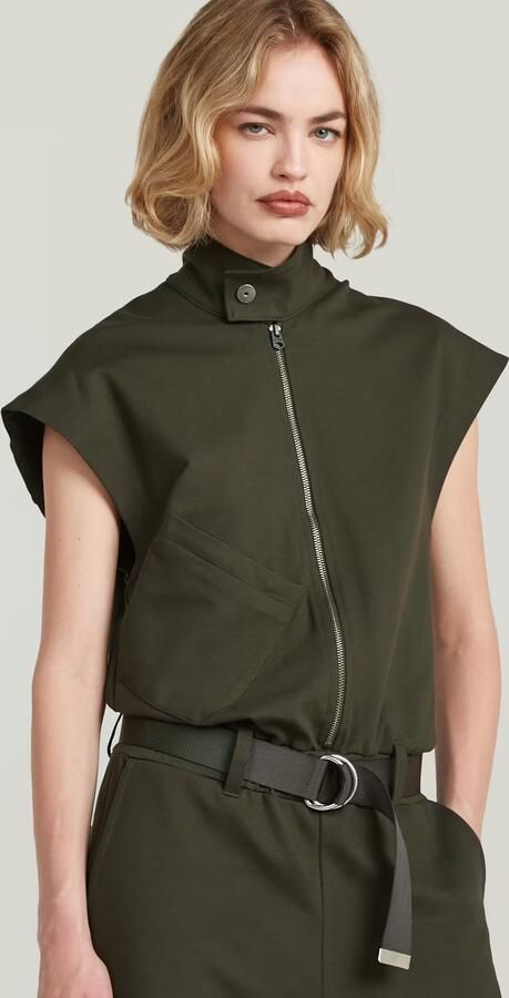 G-Star RAW Soft Sculpt Jumpsuit Grijs Dames - Foto 6