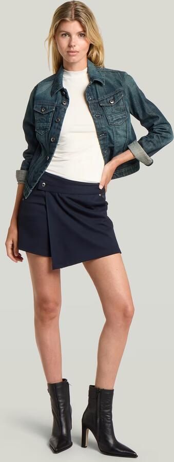 G-Star RAW Soft Sculpt Skort Donkerblauw Dames - Foto 6