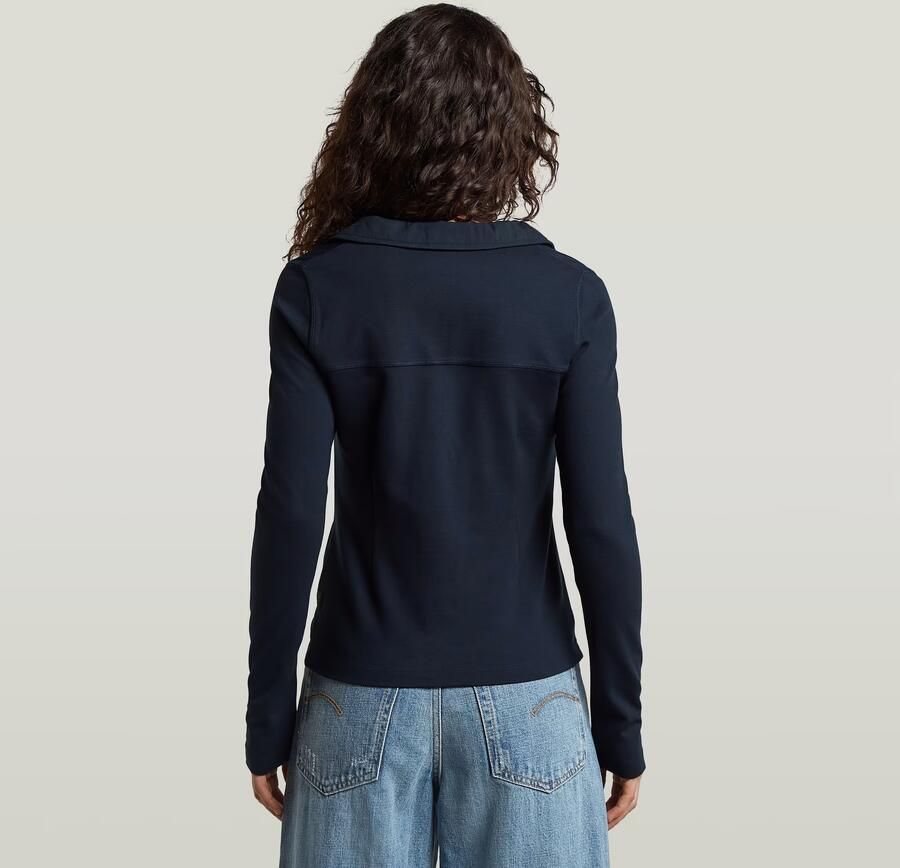G-Star RAW Soft Sculpt Slim T-Shirt Donkerblauw Dames - Foto 4