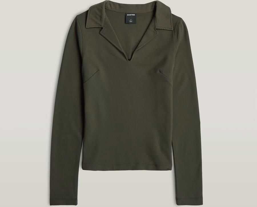 G-Star RAW Soft Sculpt Slim T-Shirt Grijs Dames - Foto 6
