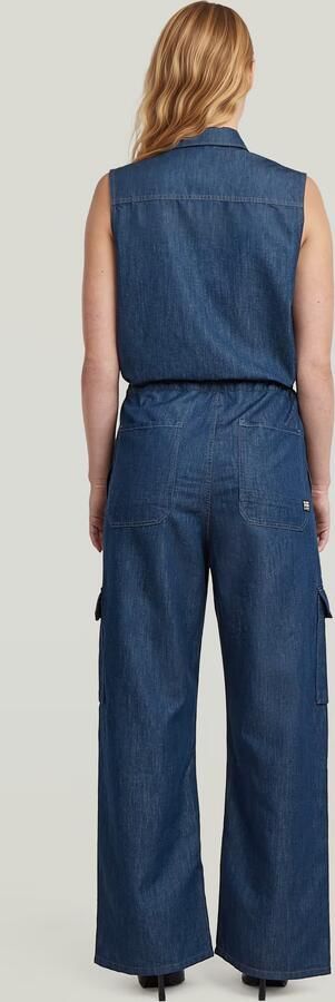 G-Star RAW Soft Utility Jumpsuit Donkerblauw Dames - Foto 6