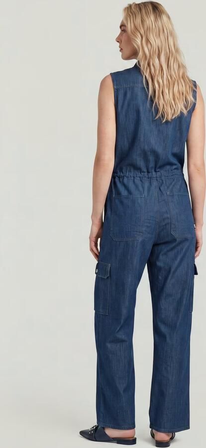 G-Star RAW Soft Utility Jumpsuit Donkerblauw Dames - Foto 7