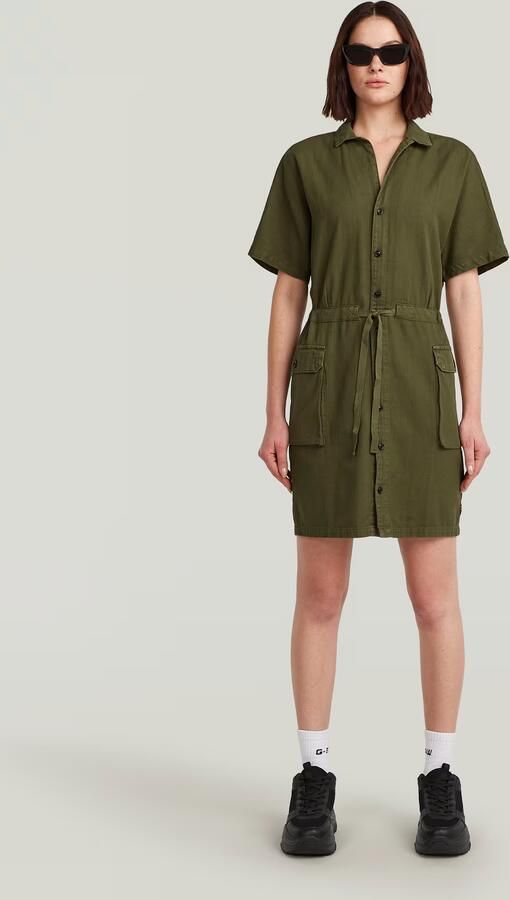 G-Star RAW Soft Utility Jurk Groen Dames - Foto 5