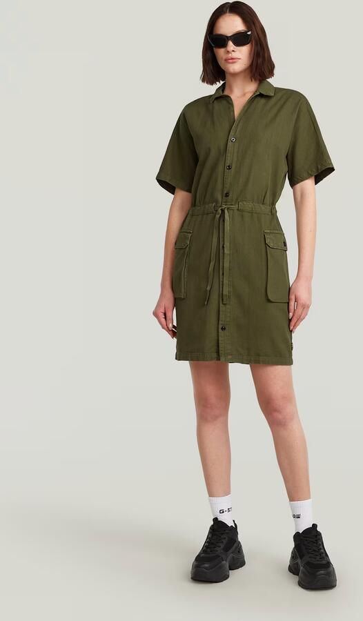G-Star RAW Soft Utility Jurk Groen Dames - Foto 4