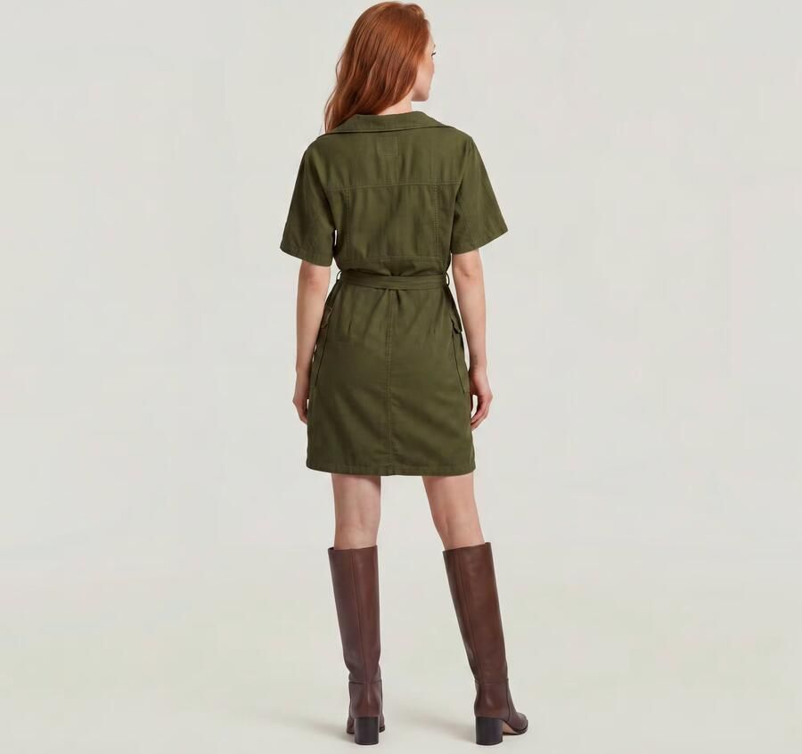 G-Star RAW Soft Utility Jurk Groen Dames - Foto 4