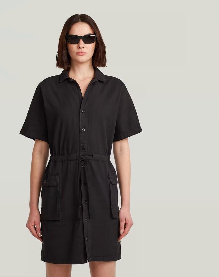 G-Star RAW Soft Utility Jurk Zwart Dames - Foto 7