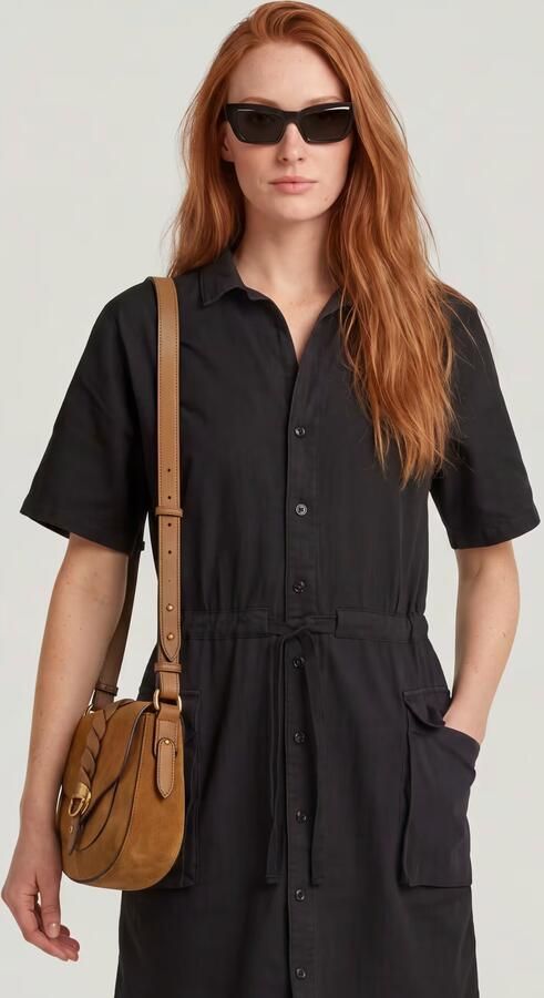 G-Star RAW Soft Utility Jurk Zwart Dames - Foto 6