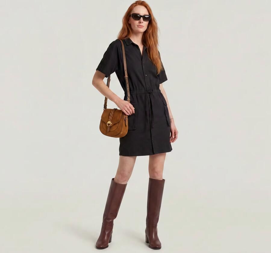 G-Star RAW Soft Utility Jurk Zwart Dames - Foto 5