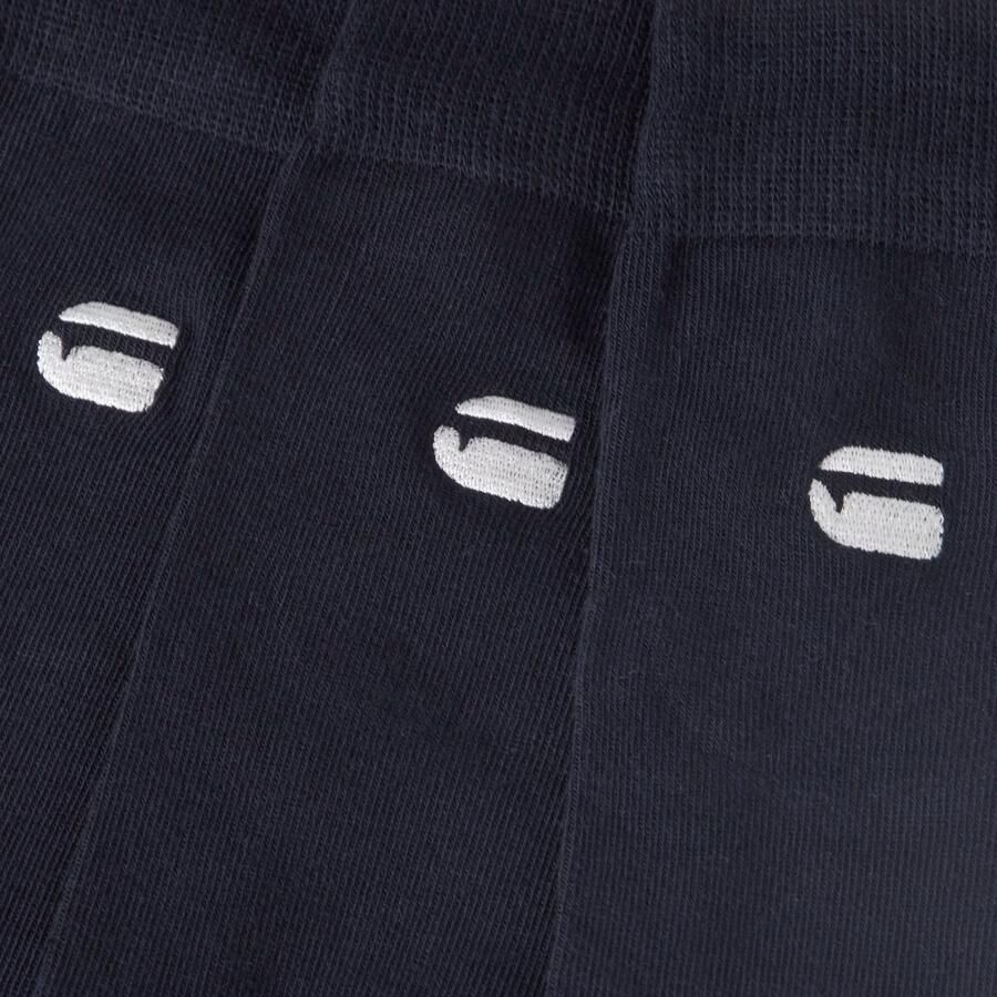 G-Star RAW Sokken SAGE 3 PACK SOCKS effen met logoborduursel (set 3 paar) - Foto 4
