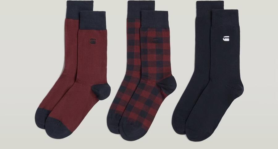 G-Star RAW Sokken 3 Paar Meerkleurig Heren