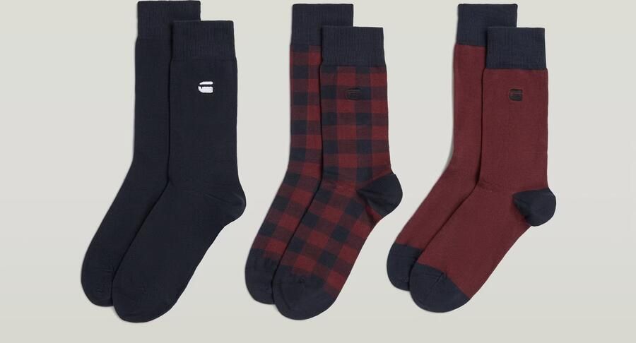 G-Star RAW Sokken 3 Paar Meerkleurig Heren - Foto 5