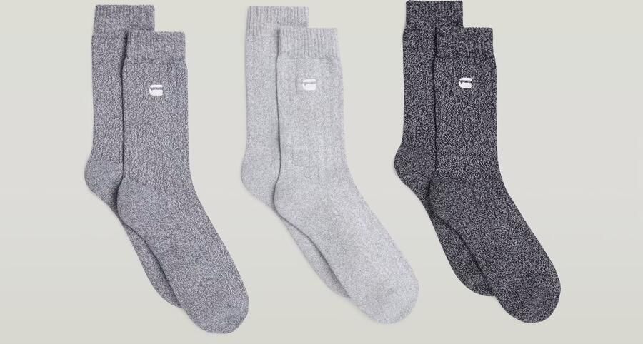 G-Star RAW Sokken 3 Paar Meerkleurig Heren - Foto 4