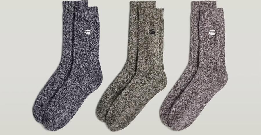 G-Star RAW Sokken 3 Paar Meerkleurig Heren