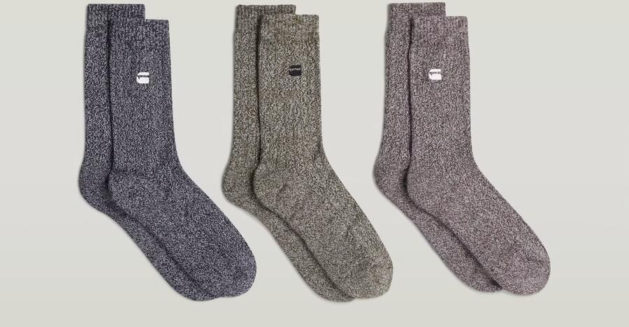 G-Star RAW Sokken 3 Paar Meerkleurig Heren - Foto 4