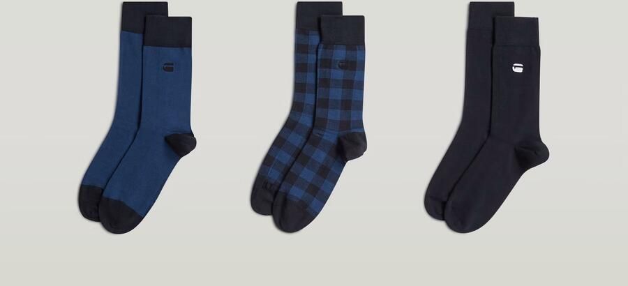 G-Star RAW Sokken 3 Paar Meerkleurig Heren