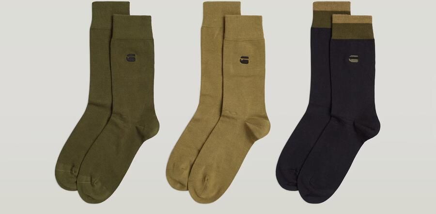 G-Star RAW Sokken 3 Paar Meerkleurig Heren