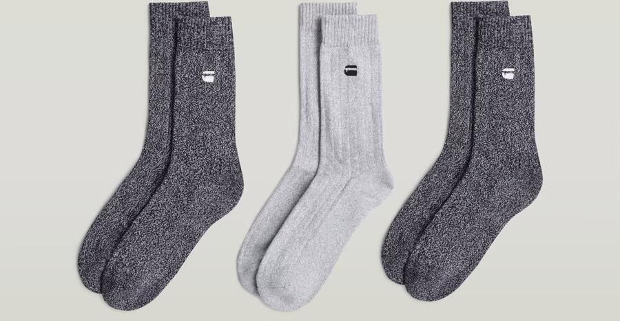 G-Star RAW Sokken 3 Paar Meerkleurig Heren - Foto 5