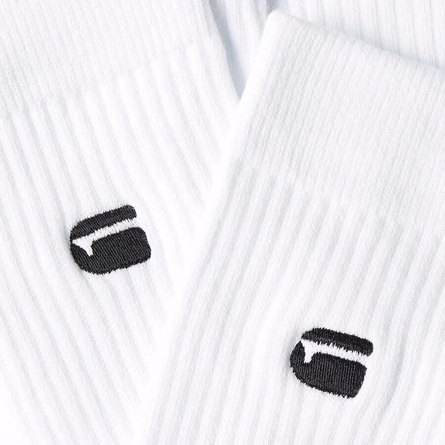 G-Star RAW Sokken CLAY 3 PACK SPORTS SOCKS effen met labelborduursel (set 3 paar) - Foto 4