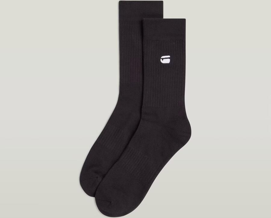 G-Star RAW Sokken CLAY 3 PACK SPORTS SOCKS effen met labelborduursel (set 3 paar) - Foto 5