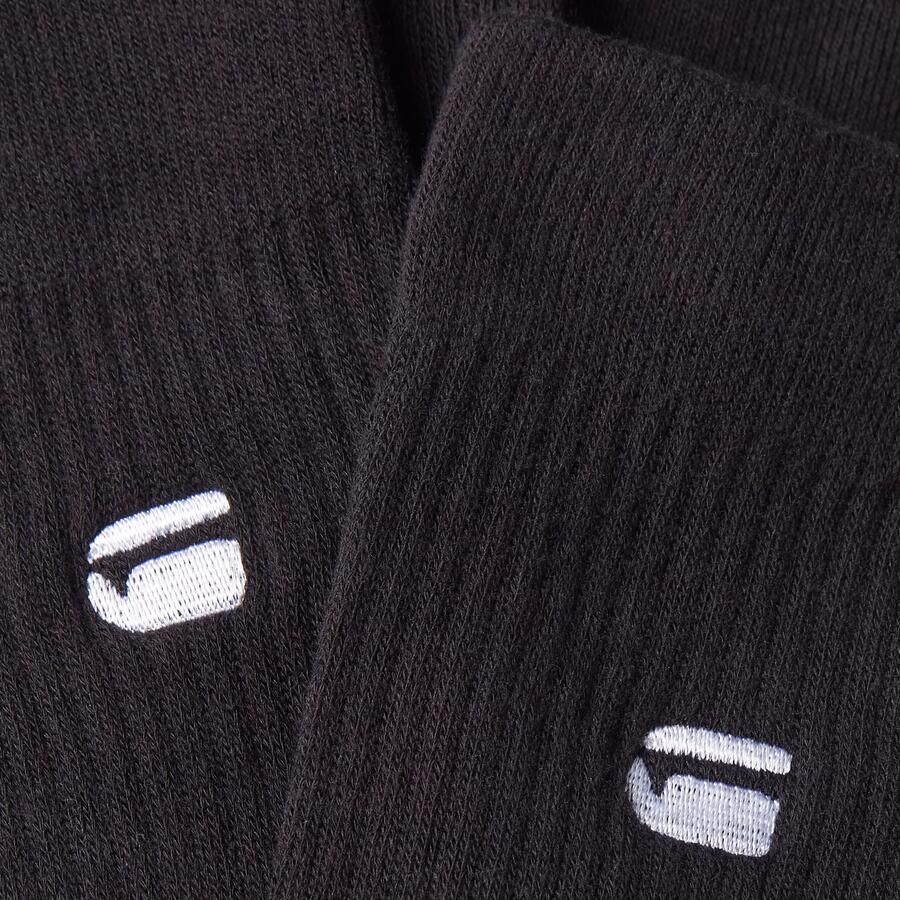 G-Star RAW Sokken CLAY 3 PACK SPORTS SOCKS effen met labelborduursel (set 3 paar) - Foto 4
