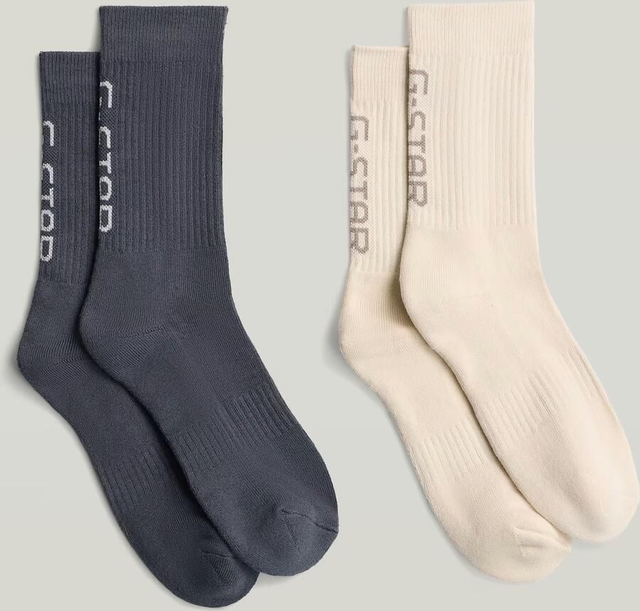 G-Star RAW Sokken Vertical Logo 2 Paar Meerkleurig Heren - Foto 3
