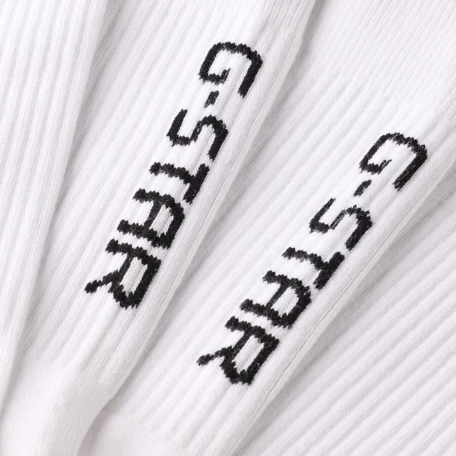 G-Star RAW Sokken Vertical Logo 2 Paar Wit Heren - Foto 2