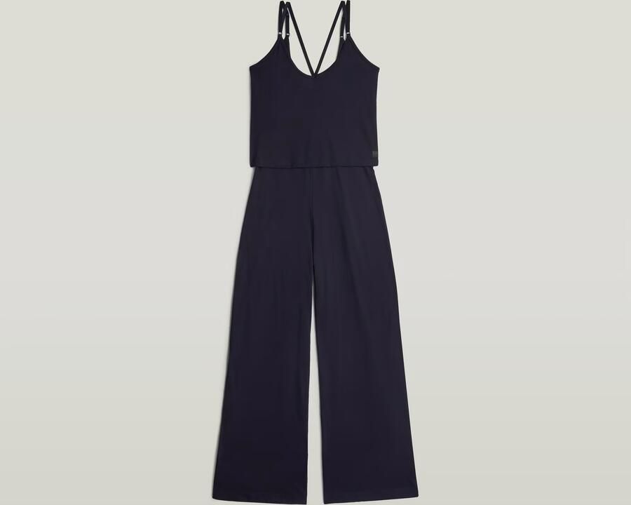 G-Star RAW Spaghetti Strap Loose Jumpsuit Donkerblauw Dames - Foto 4