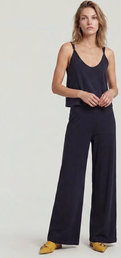 G-Star RAW Spaghetti Strap Loose Jumpsuit Donkerblauw Dames - Foto 6