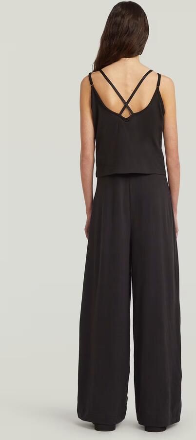 G-Star RAW Spaghetti Strap Loose Jumpsuit Zwart Dames - Foto 7